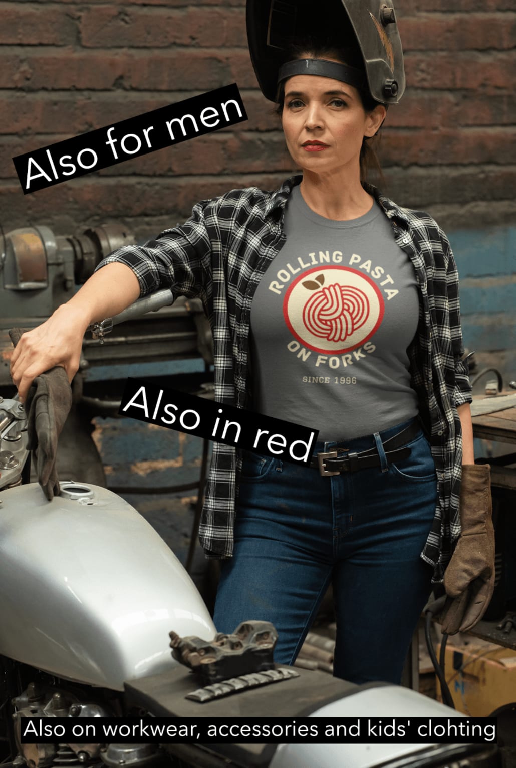 a woman repairing her motorcycle